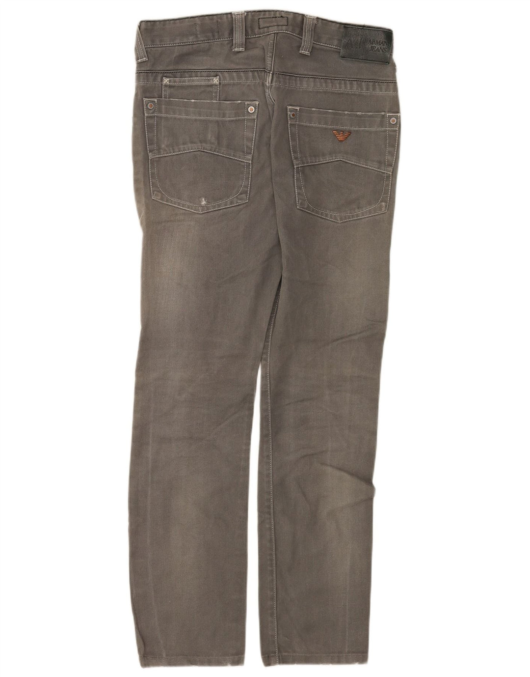 ARMANI Herren Slim Jeans W32 L30 Graue Baumwolle