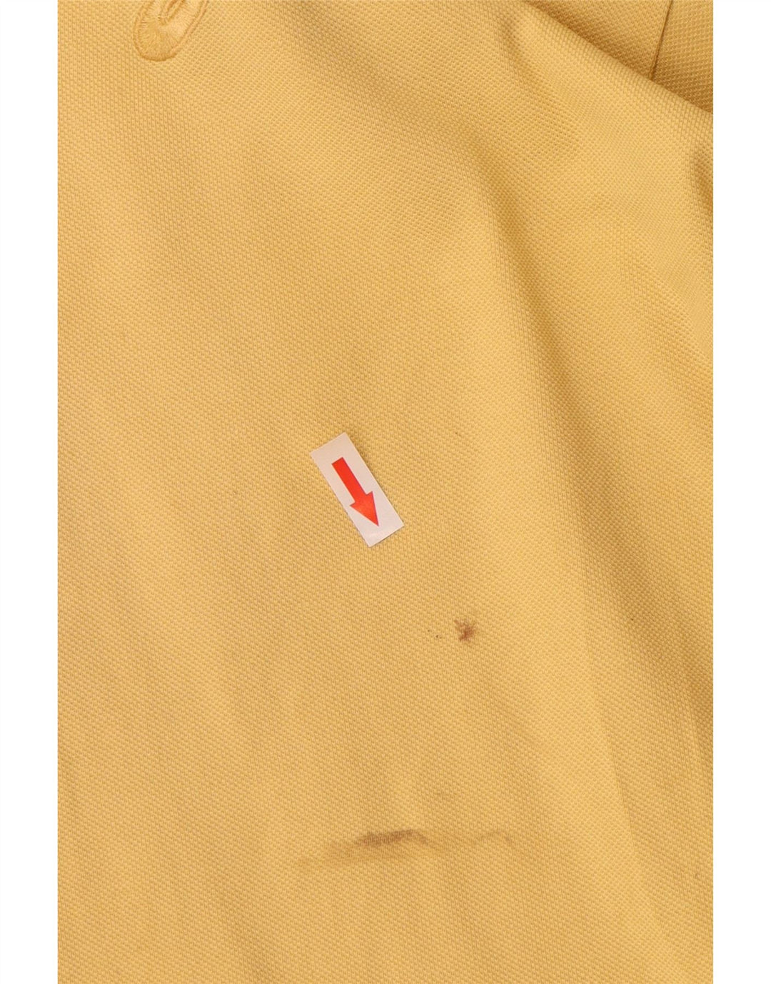 Asics Herren-Poloshirt, groß, gelbe Baumwolle