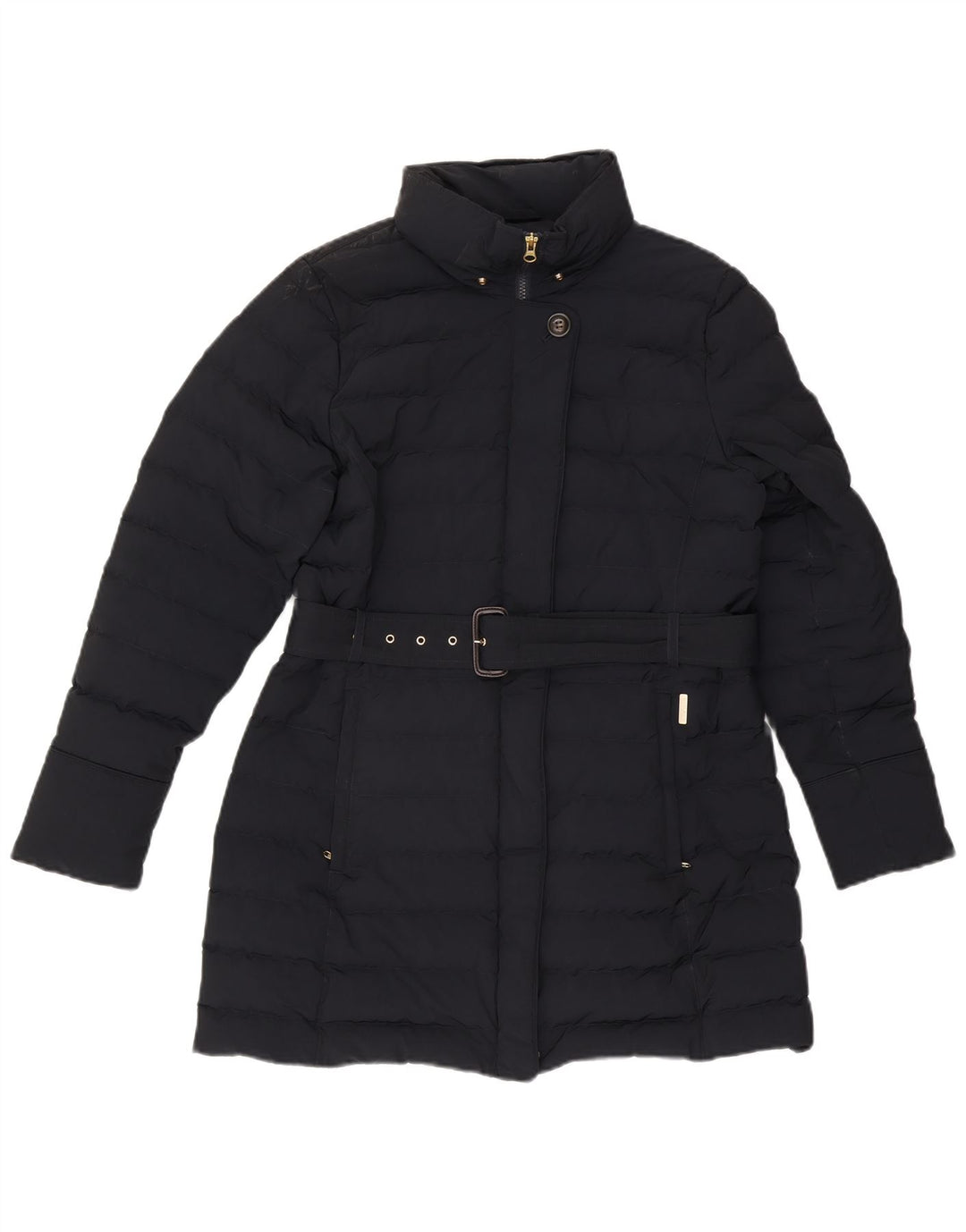Woolrich Damen Wattierter Mantel UK 16 Large Marineblau Polyester