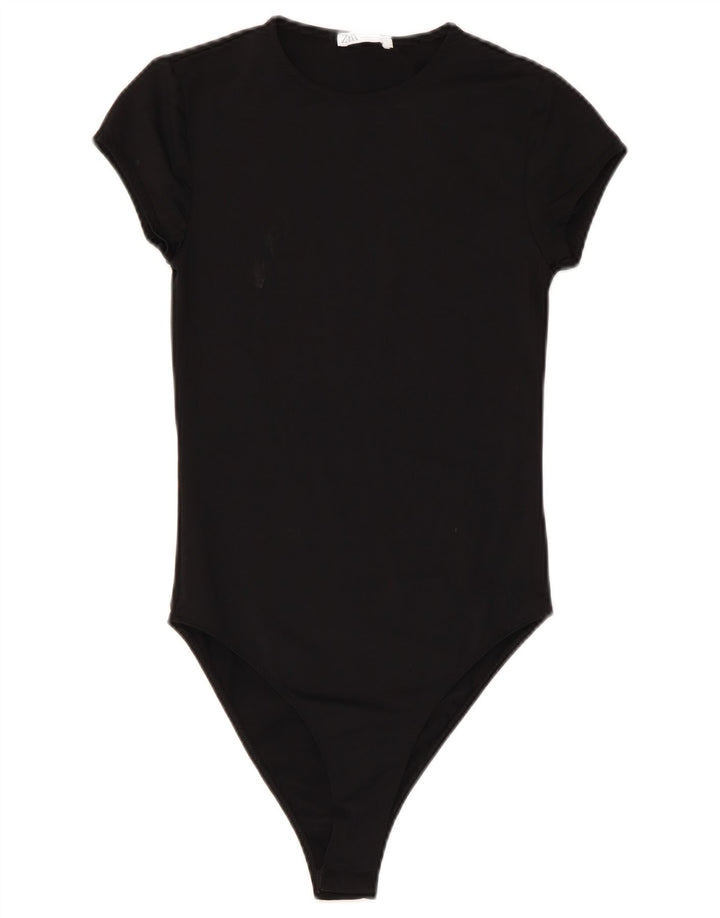 Zara Damen-Body UK 8 Small Schwarz Polyamid