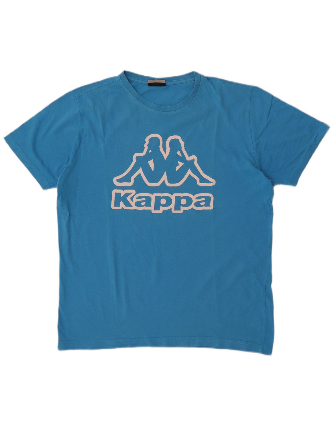 Kappa Herren-T-Shirt mit Grafik, groß, aus blauer Baumwolle