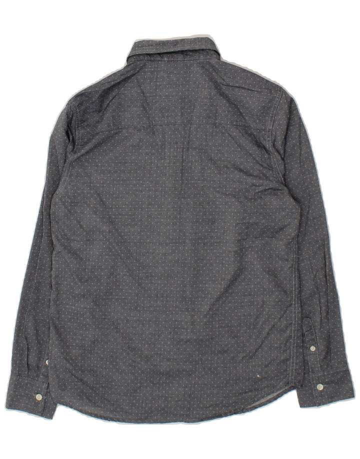 NAUTICA Boys Shirt 14-15 Years Large Grey Spotted Cotton Vintage Nautica and Second-Hand Nautica from Messina Hembry 
