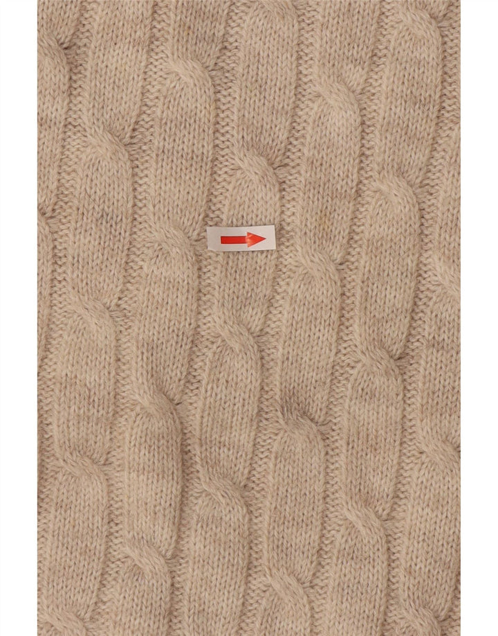 Supermaglia Herren-Pullover mit Rundhalsausschnitt, Größe L, Beige