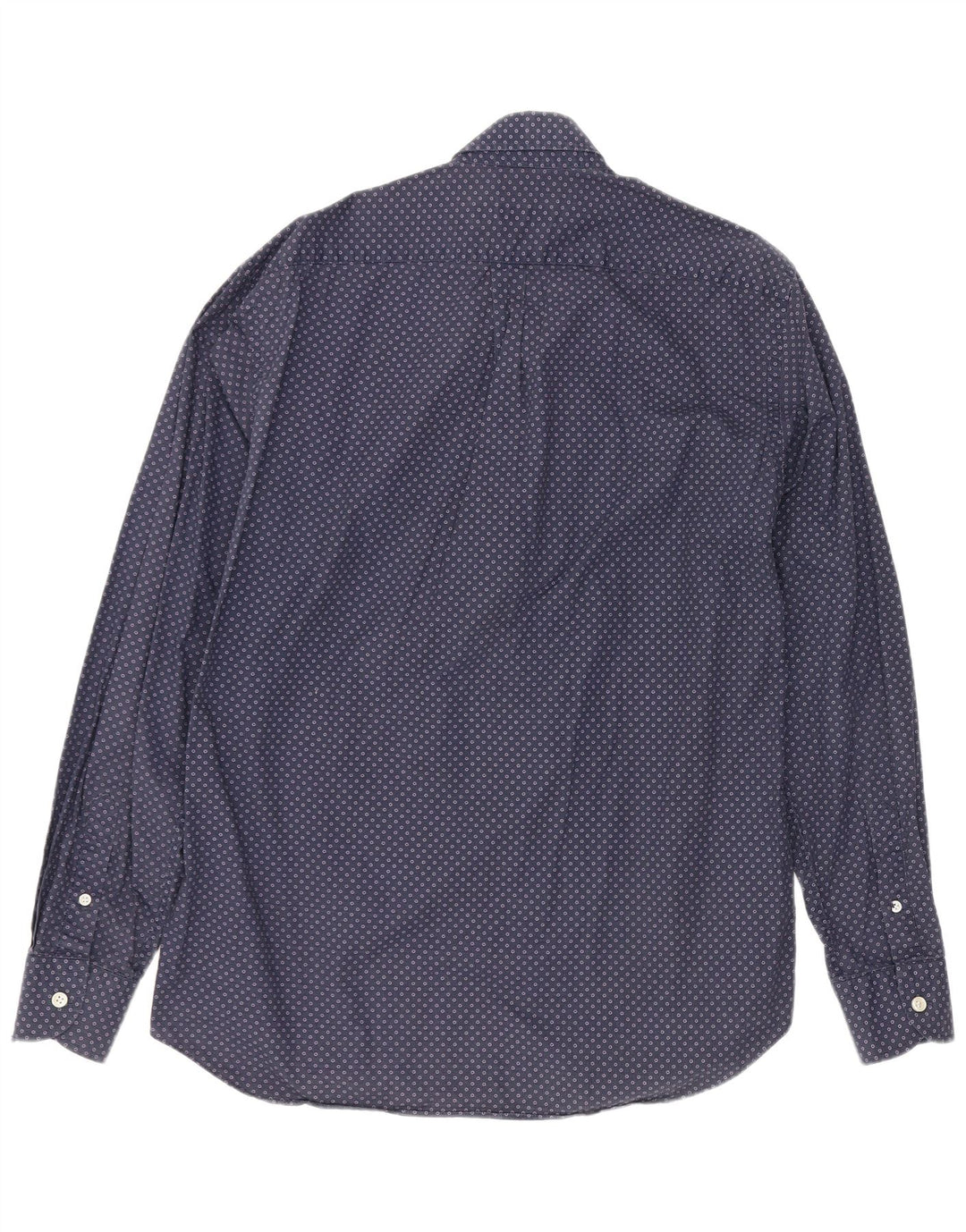 Harmont & Blaine Herrenhemd XL Marineblau gepunktete Baumwolle