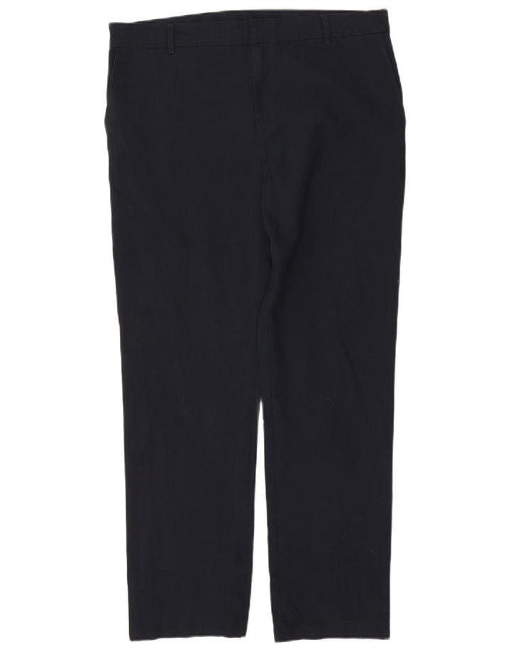 Marks & Spencer Herren gerade Chinohose W34 L29 Marineblau
