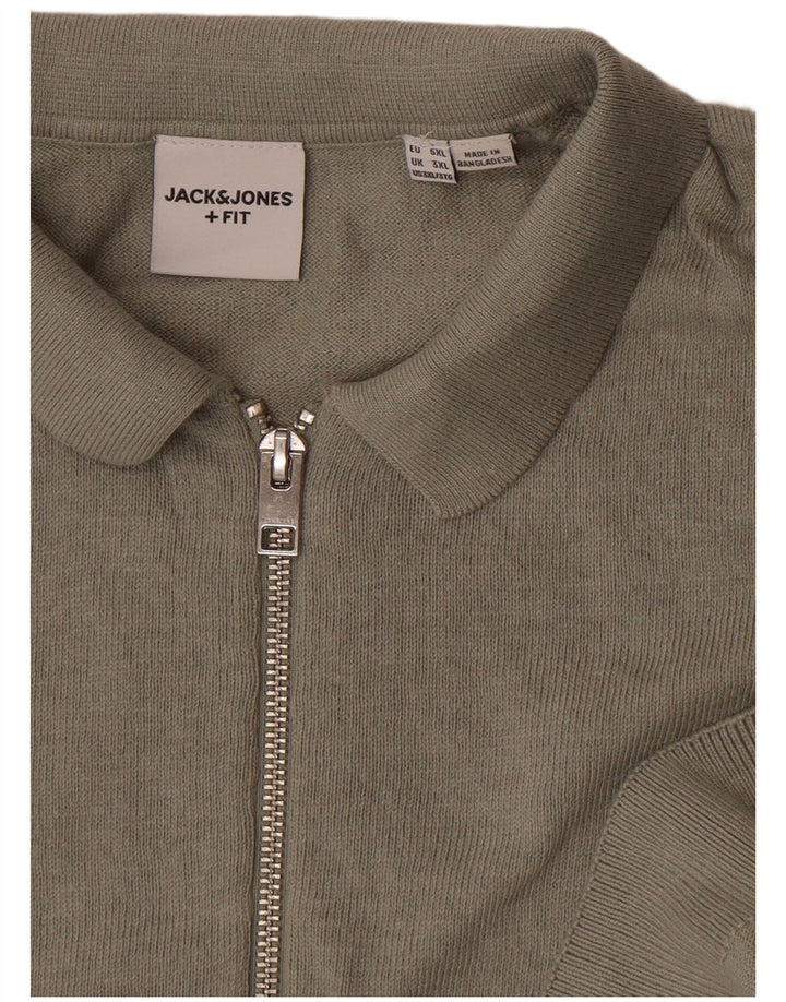 Jack & Jones Herren Kurzarm-Poloshirt 3XL Grau