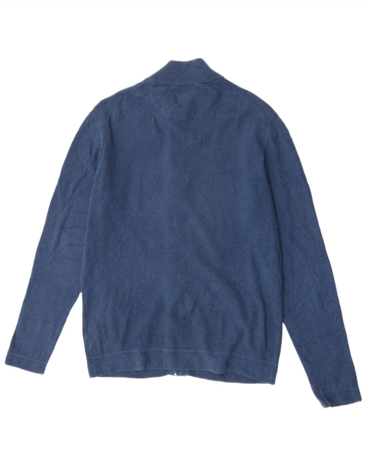 Massimo Dutti Herren Strickjacke XL Marineblau Baumwolle