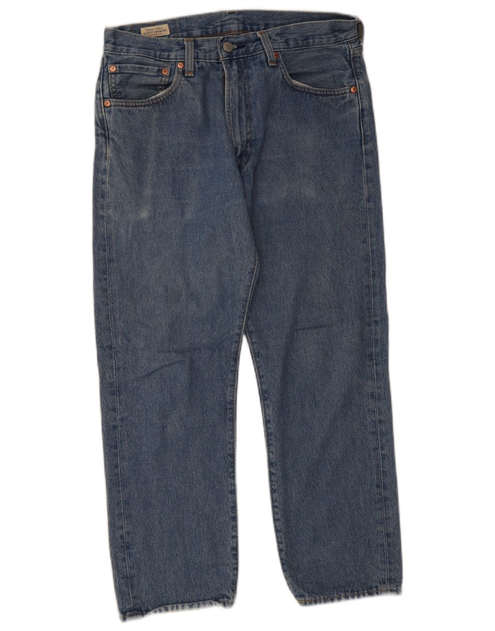 Levi's Herren 551 Straight Jeans W31 L26 Blaue Baumwolle