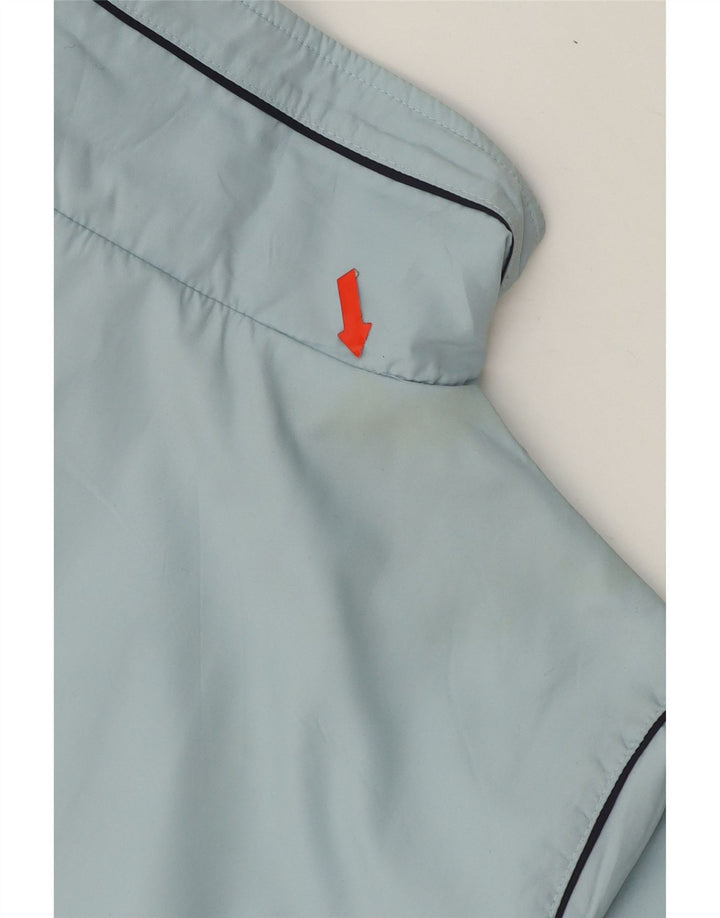 ASICS Womens Tracksuit Top Jacket UK 14 Medium Blue Colourblock Polyester Vintage Asics and Second-Hand Asics from Messina Hembry 