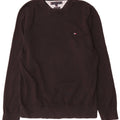Tommy Hilfiger Herren-Pullover mit Rundhalsausschnitt, mittelgroß, Schwarz
