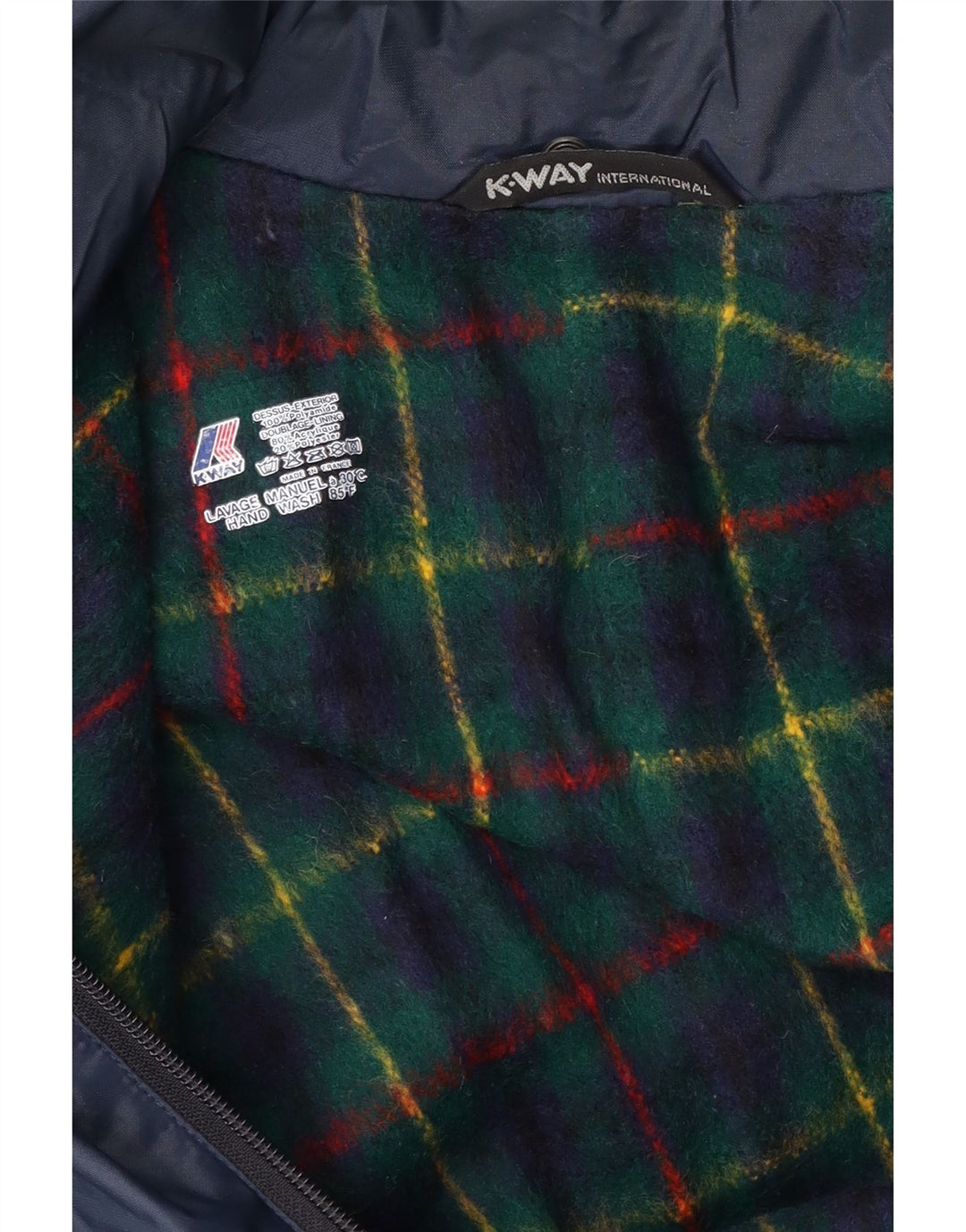 K-Way Herren-Windbreaker-Jacke, UK 40, Größe L, Marineblau