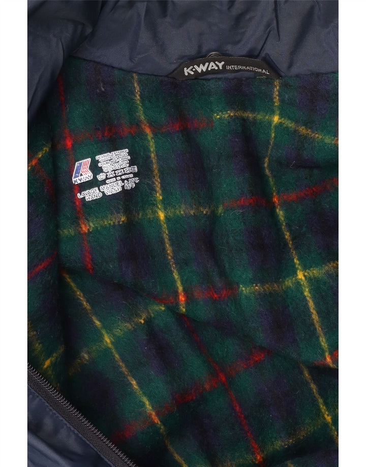 K-Way Herren-Windbreaker-Jacke, UK 40, Größe L, Marineblau