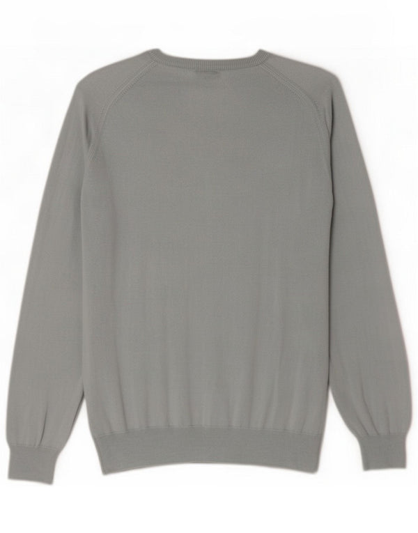 Pringle Herren-Pullover mit V-Ausschnitt, XL, blaue Argyle-/Diamant-Lammwolle