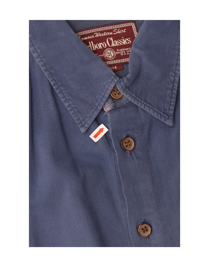 Marlboro Classics Herrenhemd XL Blau