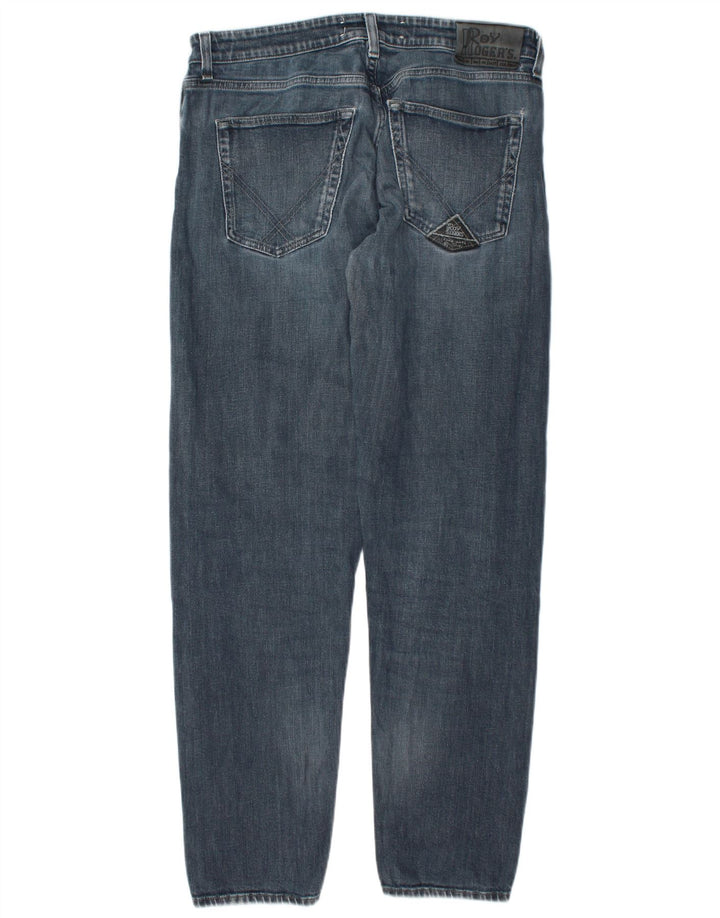 Roy Rogers Herren Straight Jeans W33 L31 Blaue Baumwolle