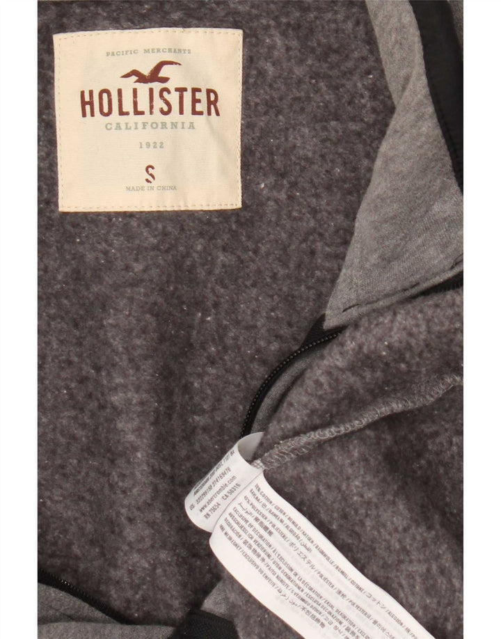 Hollister Herren-Trainingsanzug-Oberteil, Jacke, Größe S, Grau, Colourblock-Baumwolle