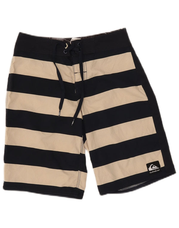 Quiksilver Badeshorts für Jungen, 9–10 Jahre, marineblau, gestreift, Polyester