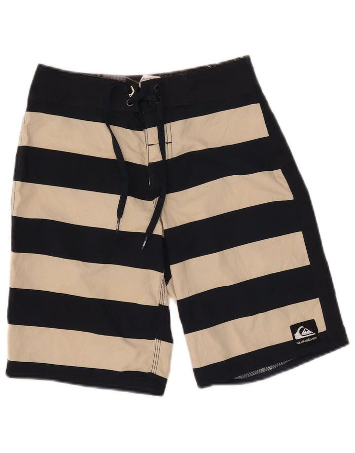 Quiksilver Badeshorts für Jungen, 9–10 Jahre, marineblau, gestreift, Polyester