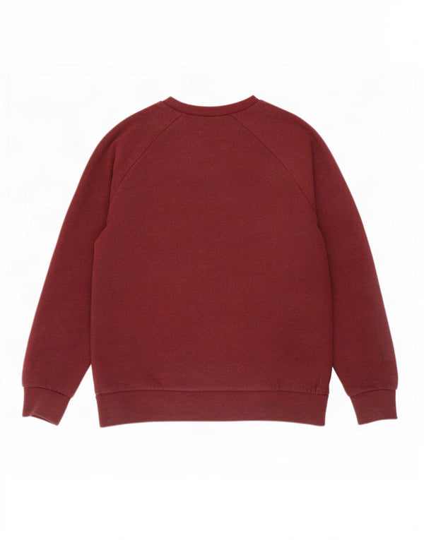 Carhartt Mens Graphic Sweatshirt Jumper Small Burgundy Cotton