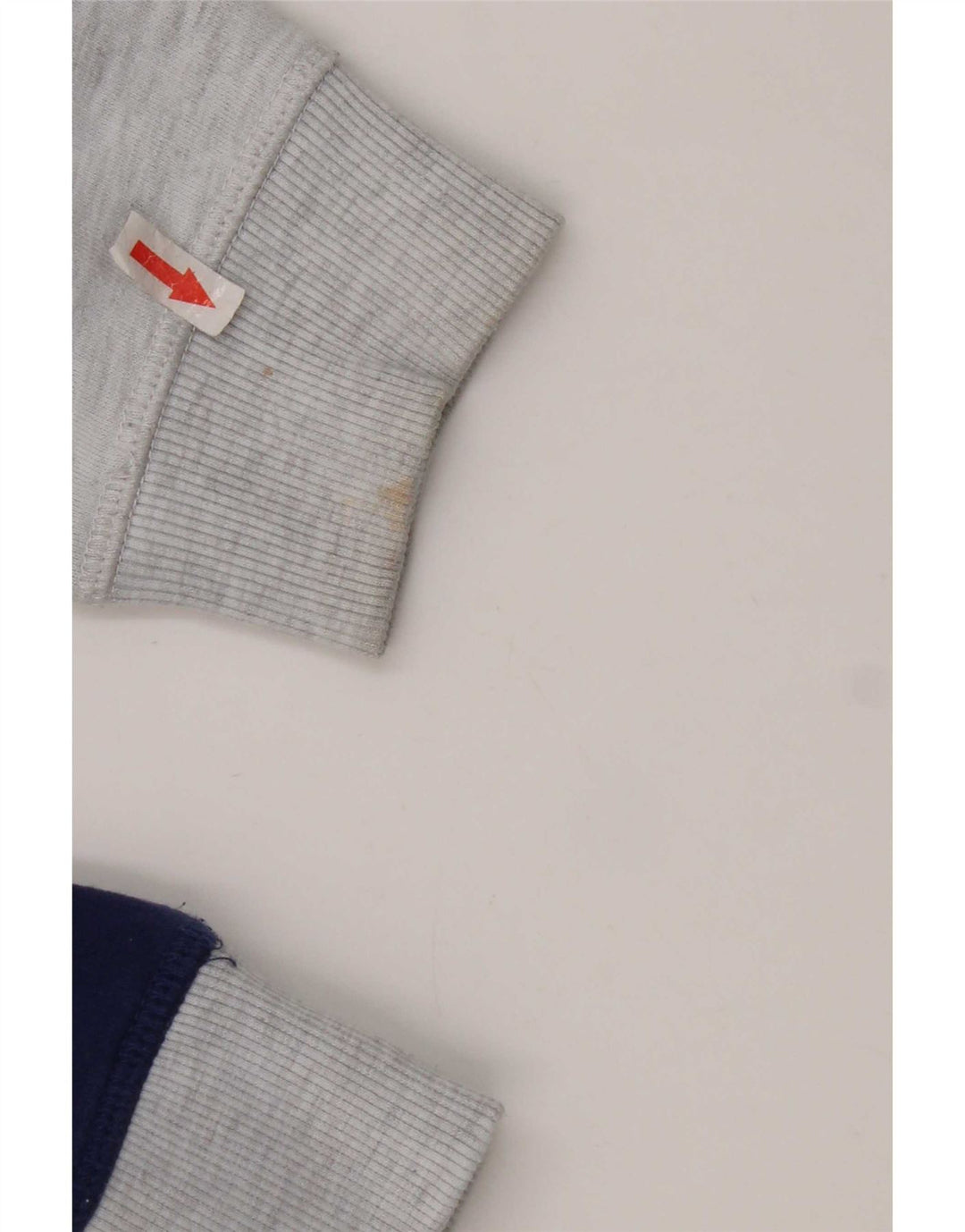 Superdry Damen-Sweatshirt-Pullover UK 12 Mittelblaues Farbblock-Design