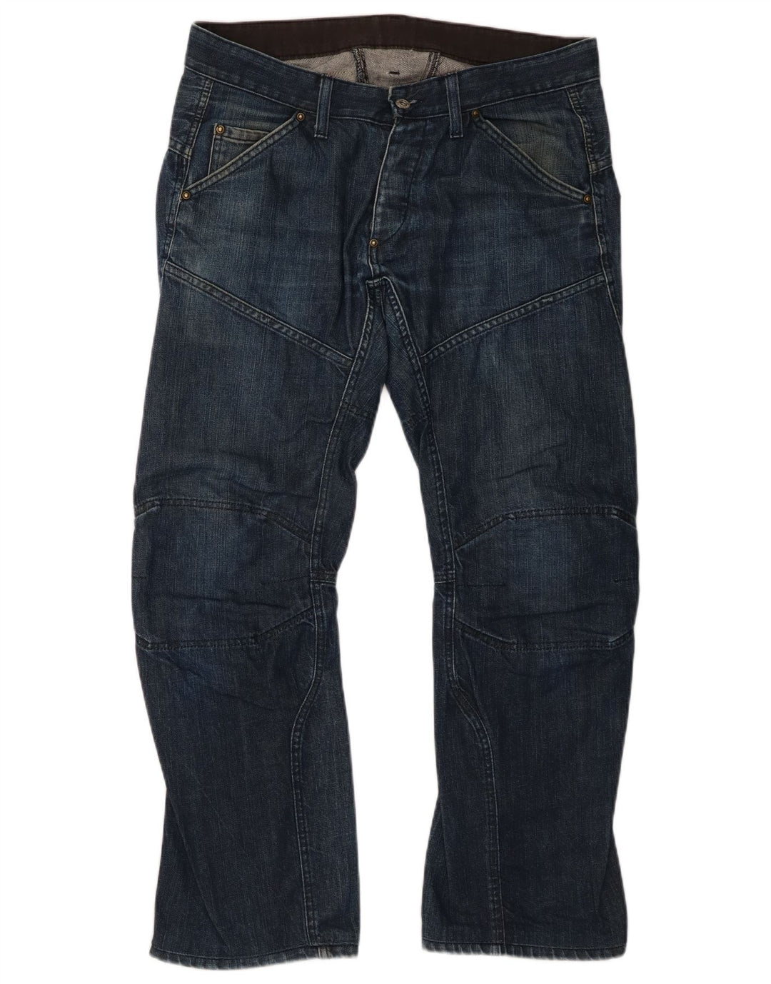 G-Star Herren Straight Jeans W34 L29 Marineblau Baumwolle