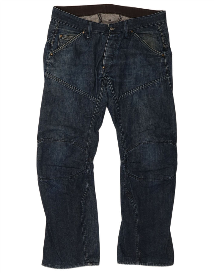G-Star Herren Straight Jeans W34 L29 Marineblau Baumwolle