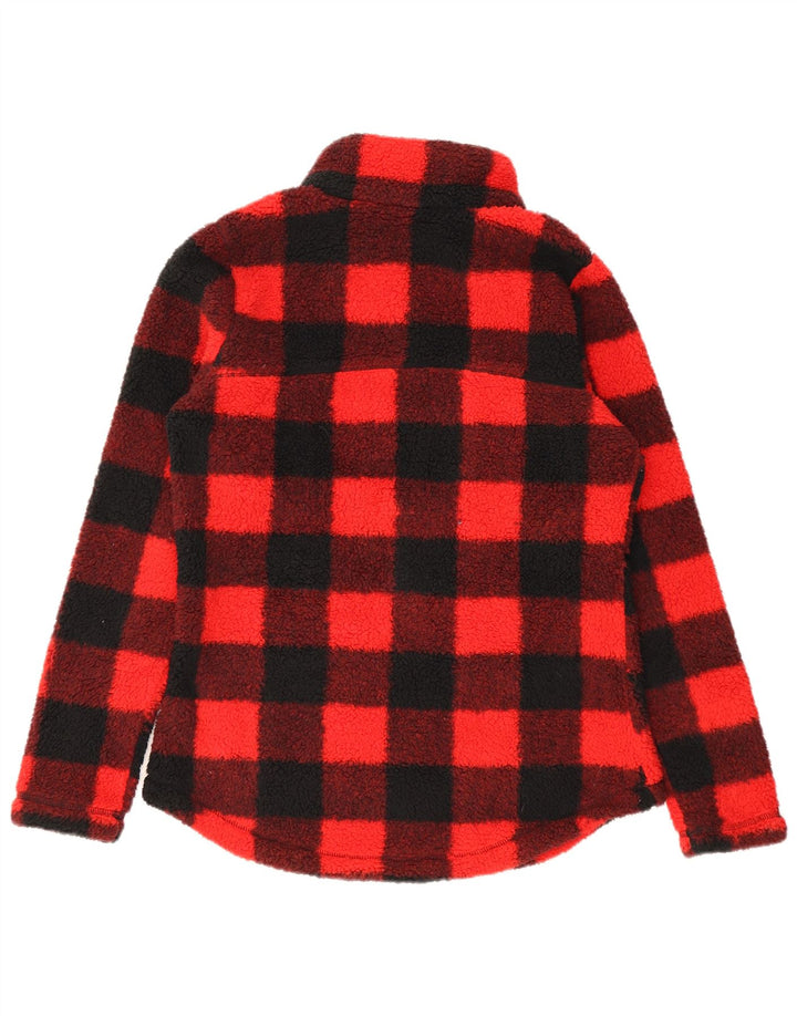 Columbia Damen Fleecejacke UK 14 Mittelrotes Gingham-Polyester