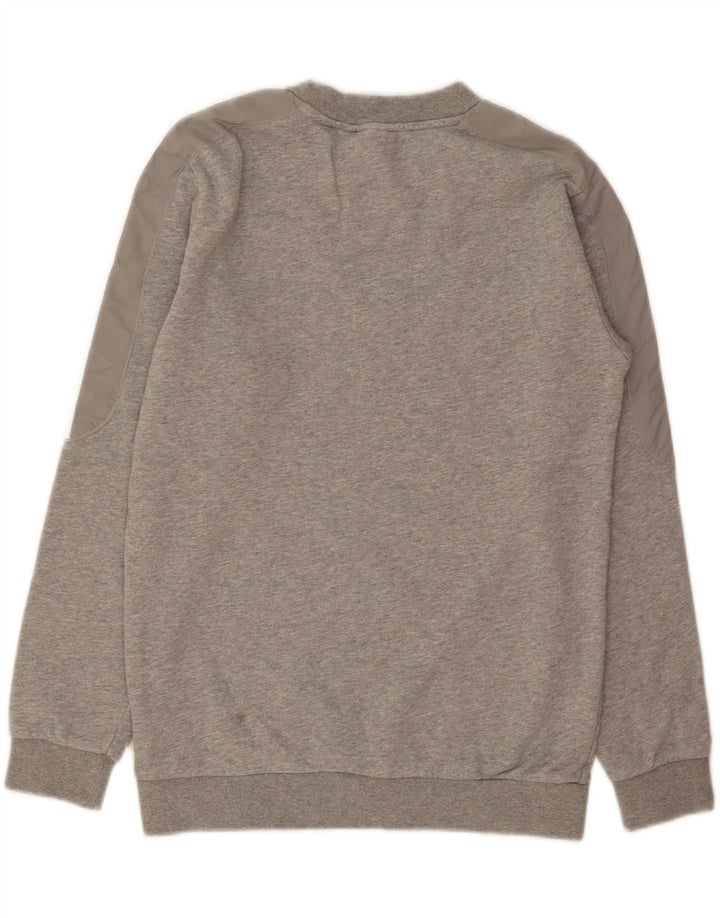 ADIDAS Mens Sweatshirt Jumper Small Grey Cotton Vintage Adidas and Second-Hand Adidas from Messina Hembry 
