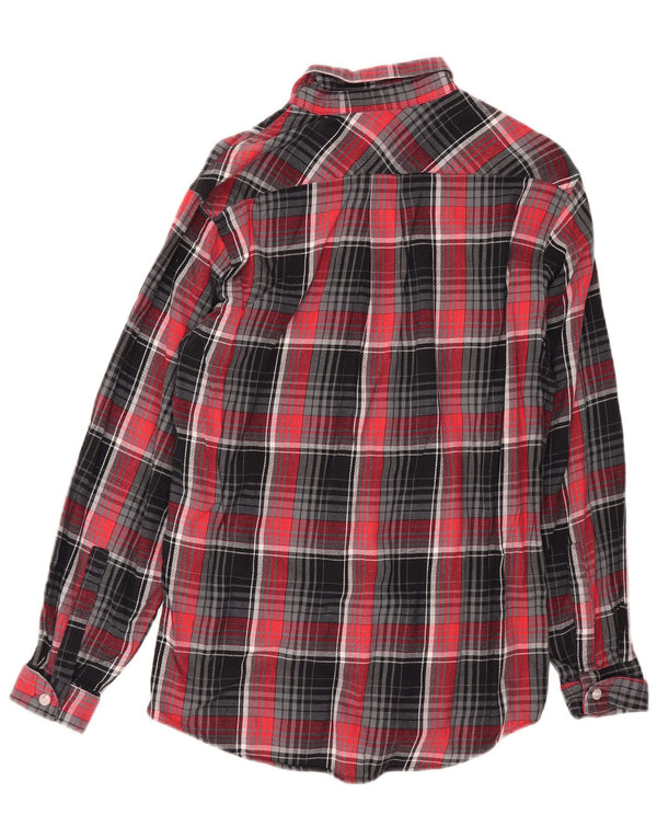 West Coast Herren-Flanellhemd, klein, rot kariert