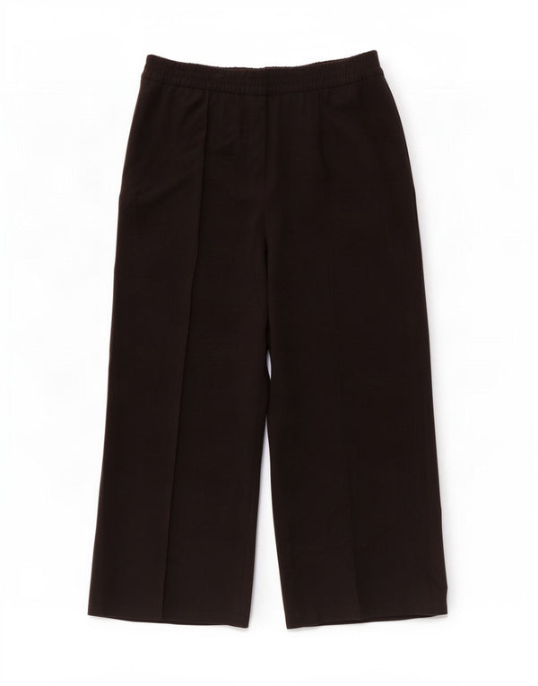 Marks & Spencer Damen-Freizeithose mit weitem Bein, UK 18, XL, W36, L29, Schwarz