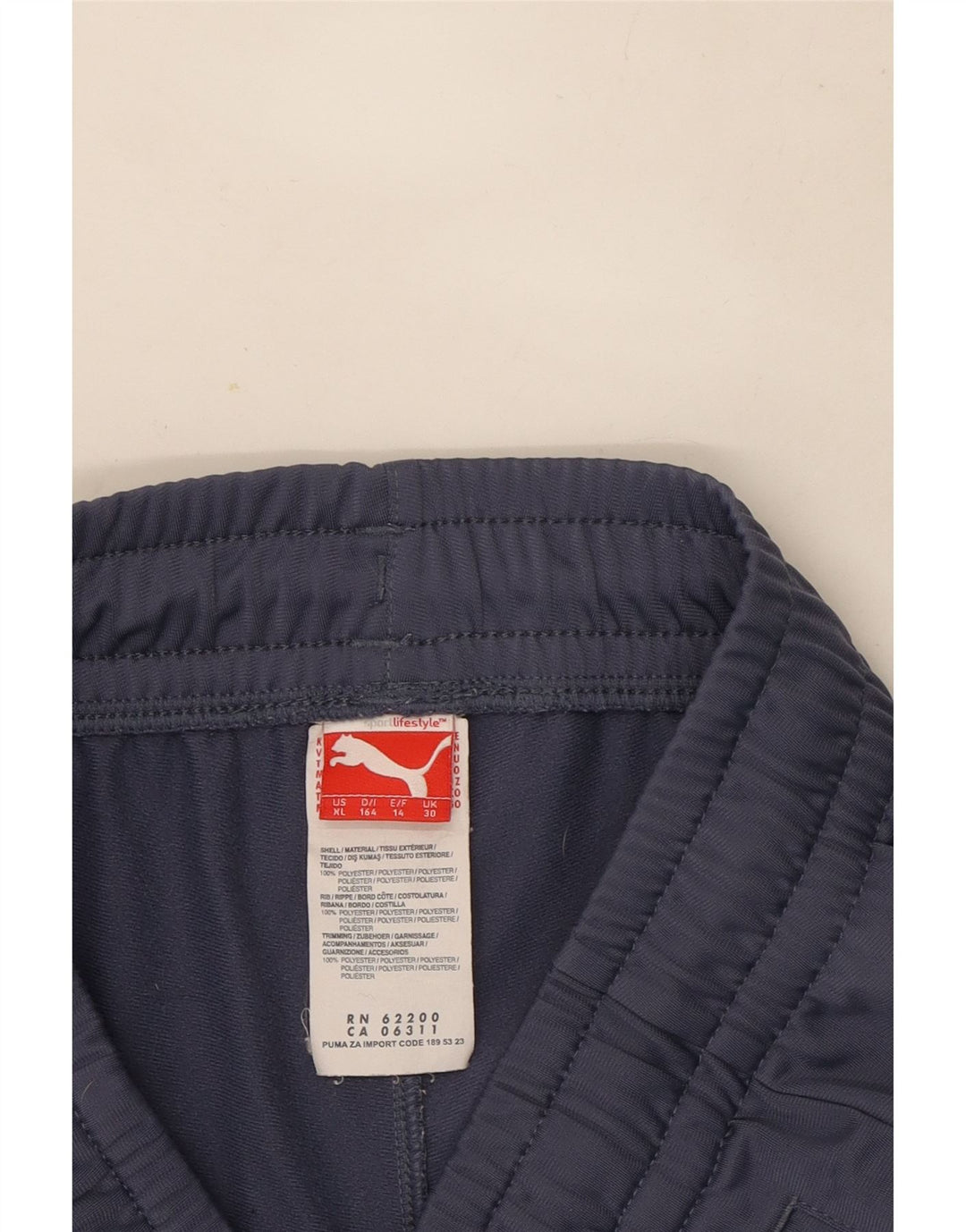 Puma Mädchen-Trainingshose, Jogginghose, 13–14 Jahre, blaues Polyester
