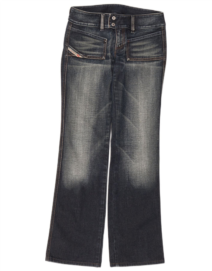 Diesel Damen Bootcut-Jeans W28 L32 Marineblaue Baumwolle
