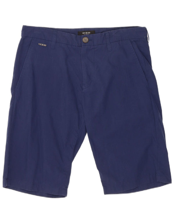 Guess Herren Chinoshorts W32 mittelblaue Baumwolle