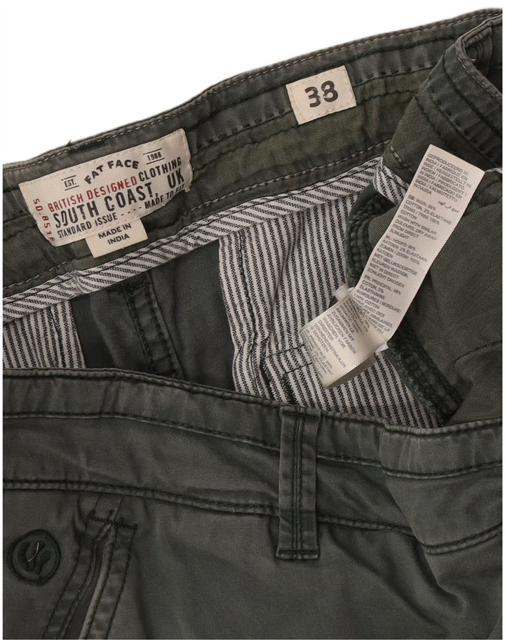 Fat Face Herren Regular Cargo Shorts W38 XL Grüne Baumwolle