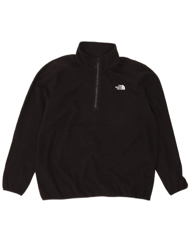 The North Face Herren-Fleecepullover mit Reißverschluss, 2XL, Schwarz, Polyester