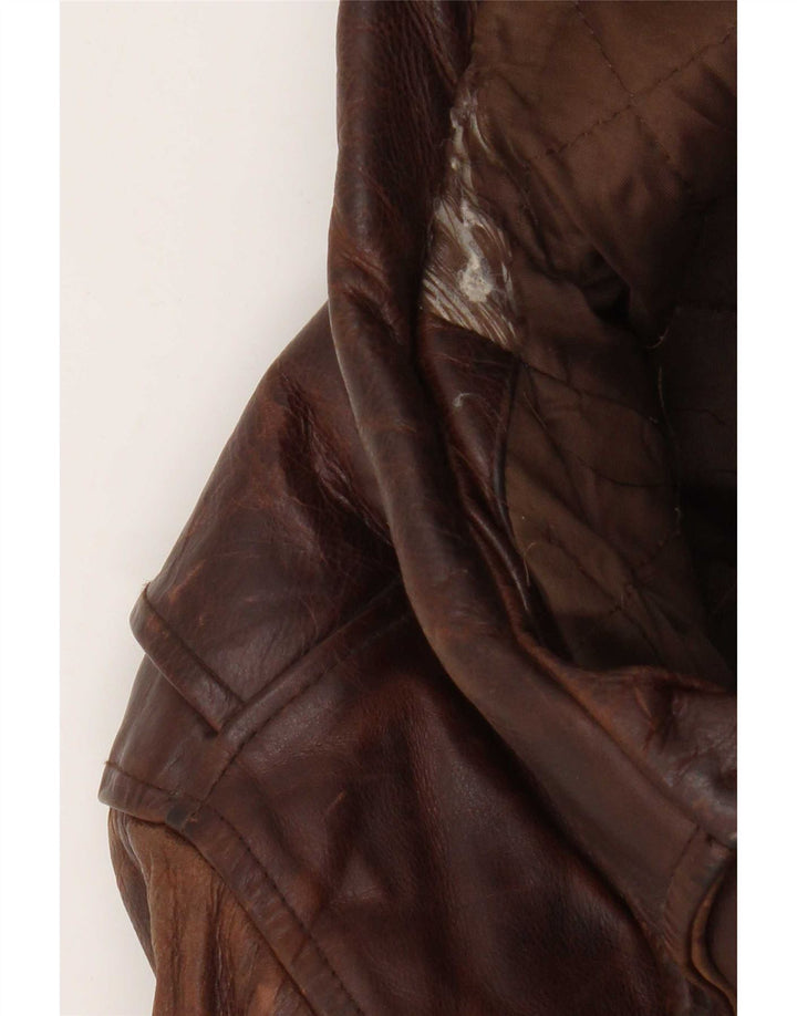 PETER KEEN Herren Lederjacke IT 52 XL Braun