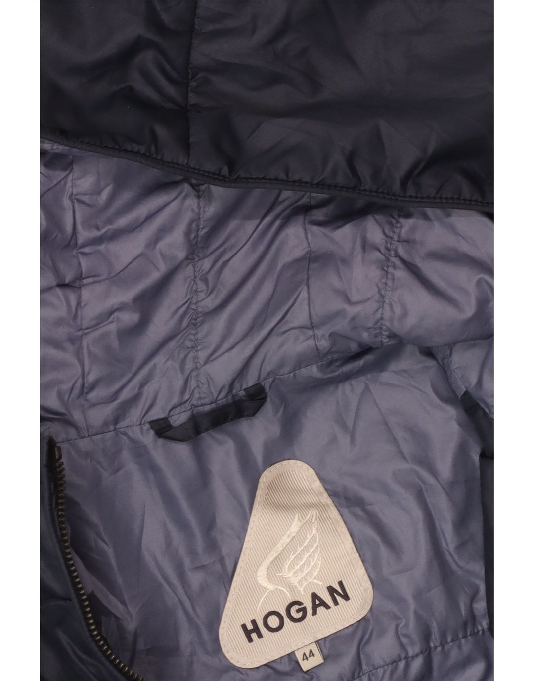 HOGAN Damen Bomberjacke mit Kapuze IT 44 Medium Marineblau