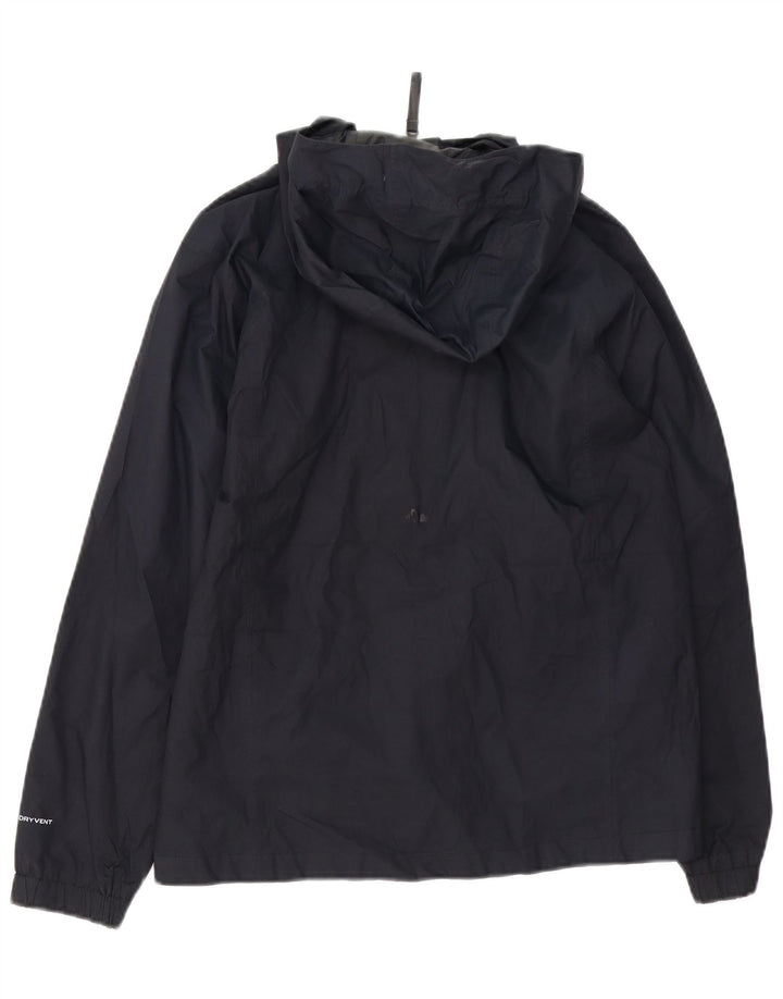 The North Face Jungen-Regenjacke mit Kapuze, 11–12 Jahre, groß, schwarzes Polyester