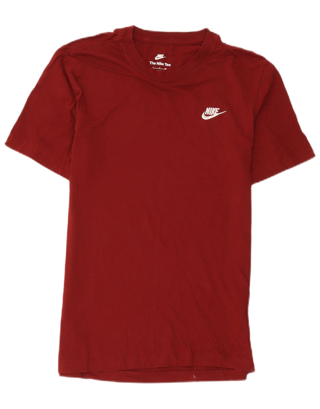 Nike Herren T-Shirt Top Small Burgund Baumwolle