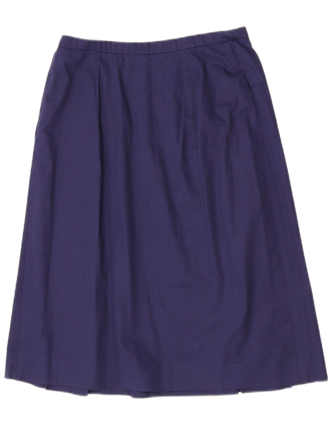 Vintage Damen A-Linienrock W28 Medium Marineblaue Baumwolle