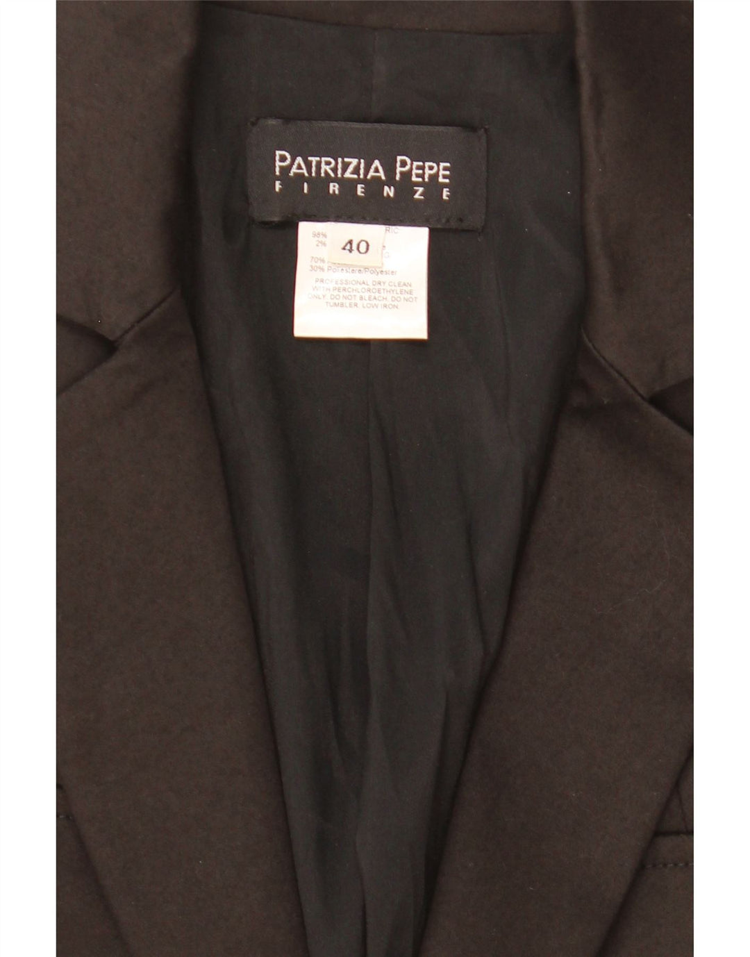 Patrizia Pepe Damen Crop 2 Button Blazer Jacke IT 40 Small Schwarz