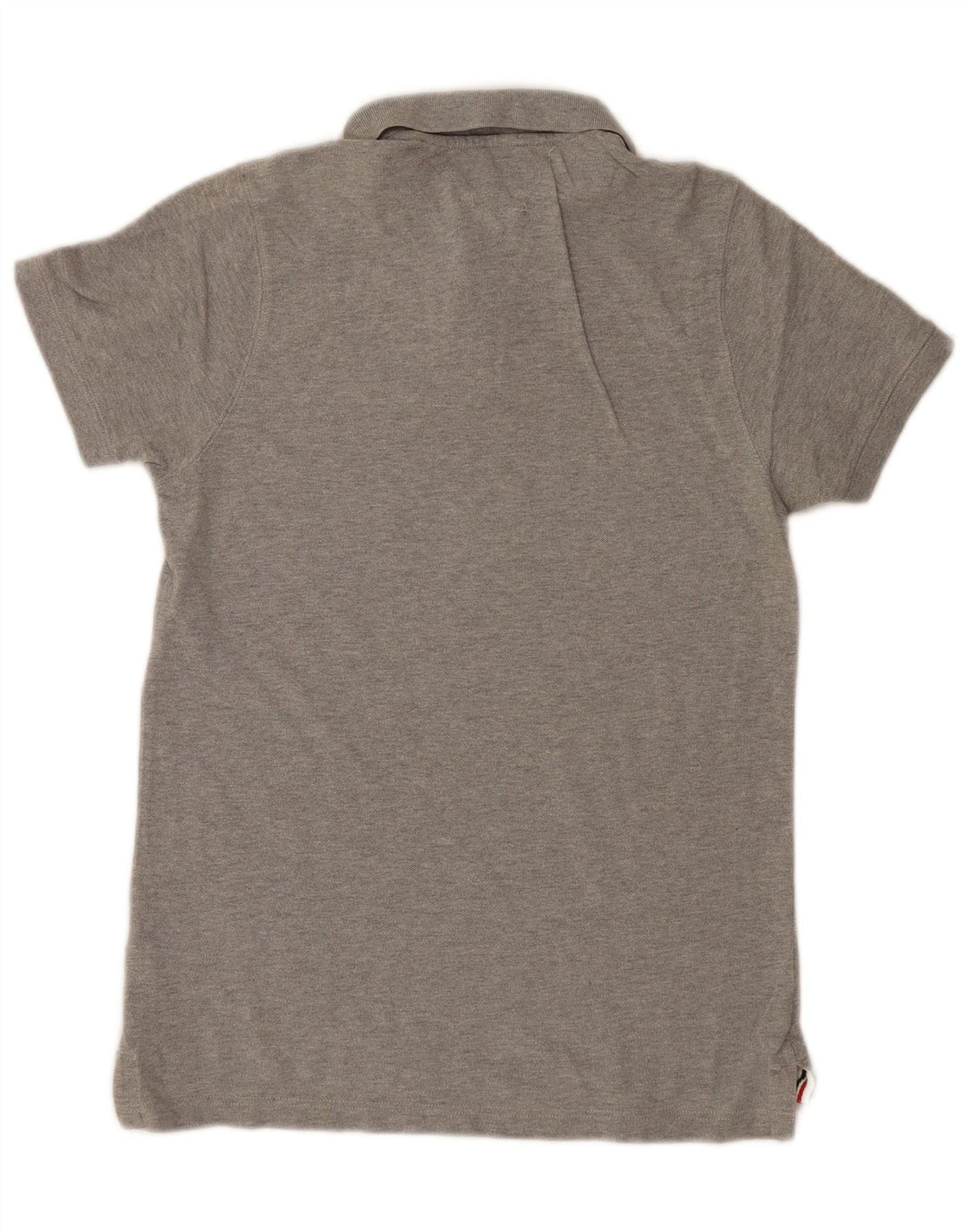 Tommy Hilfiger Herren-Poloshirt aus mittelgrauer Baumwolle