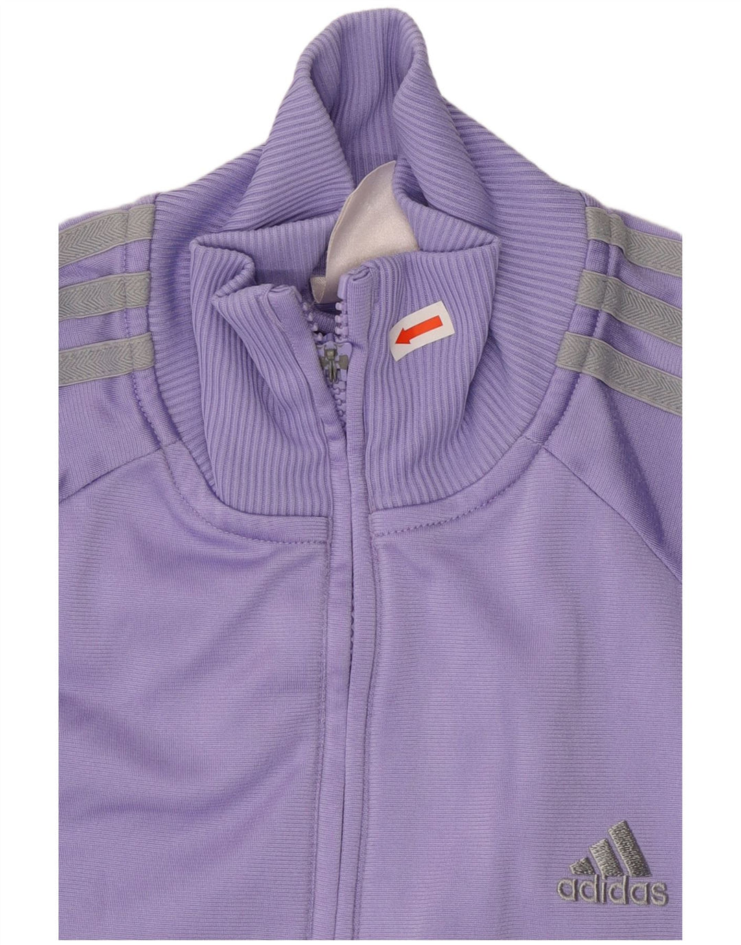 Adidas Damen Trainingsanzug Top Jacke UK 12 Medium Lila Polyester
