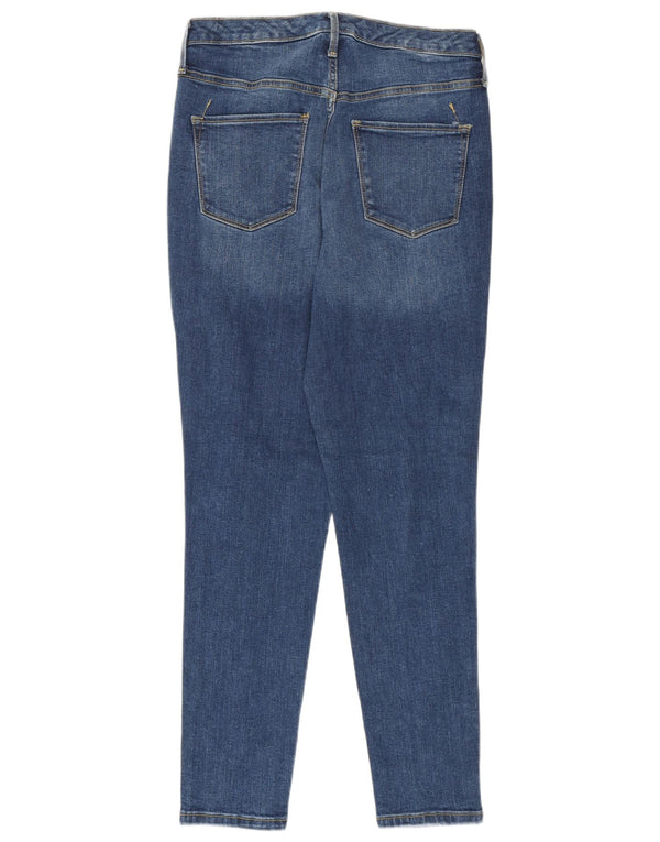 Mossimo Damen High Rise Skinny Jeans US 10 Large W30 L27 Marineblaue Baumwolle