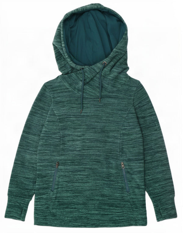 Kangaroos Damen Kapuzenpullover UK 14/16 Großes grün geflecktes Polyester
