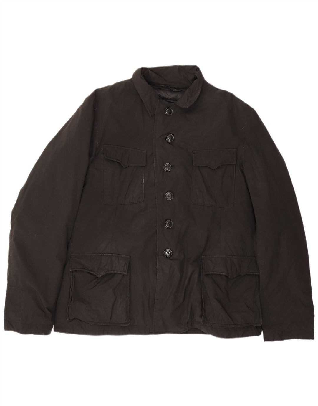 Aspesi Herren Utility Jacke UK 42 XL Schwarz Polyester