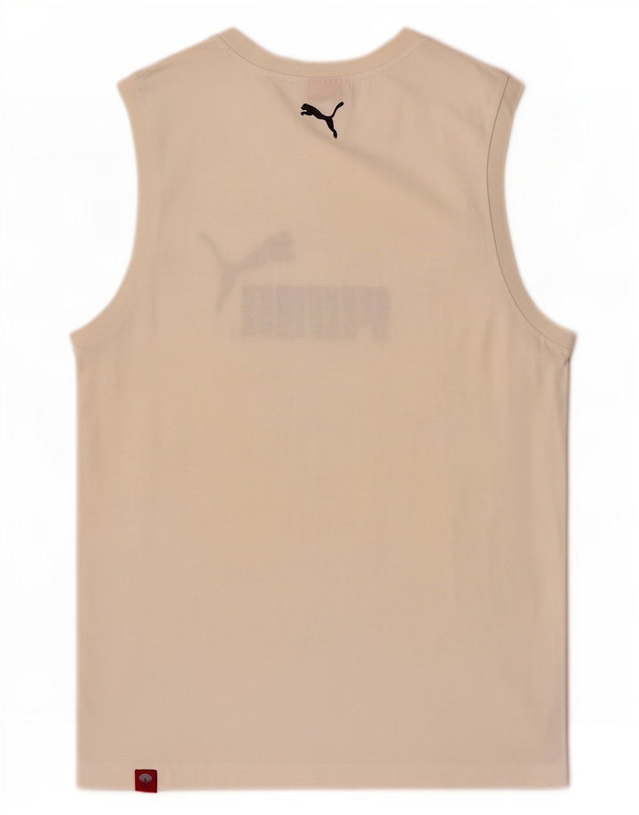 Puma Herren Graphic Vest Top Mittelweiß