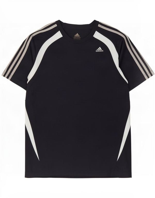Adidas Herren T-Shirt Top Medium Marineblau Colourblock Polyester