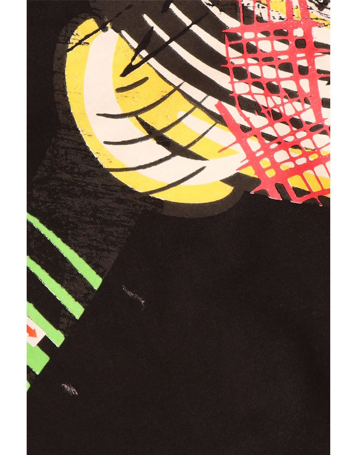 DESIGUAL Damen Mickey Mouse Graphic Hoodie Pullover UK 14 Medium Schwarz