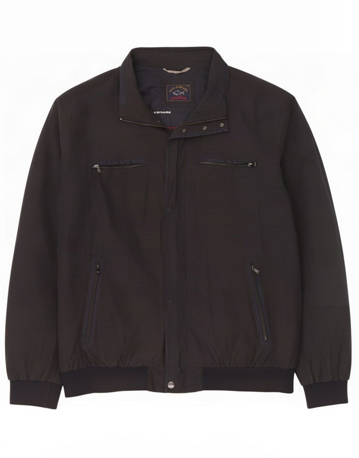 Paul & Shark Herren Utility Jacke UK 50 5XL Schwarz Polyester